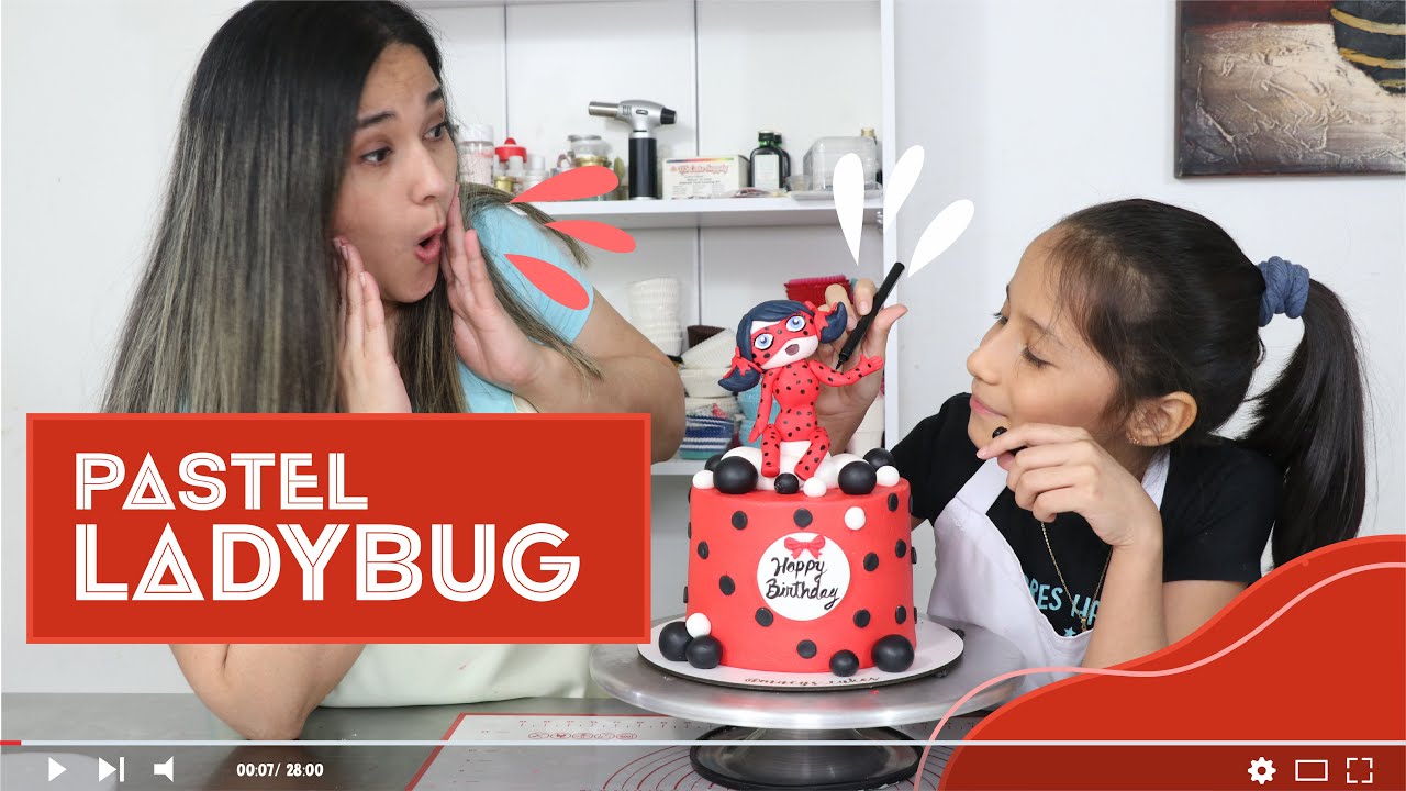 Pastel de LadyBug | LadyBug Cake | Procedimiento Completo | Macys Cakes