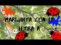 Como dibujar una mariquita con la letra A