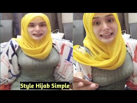 Pesona Wanita Style  Hijab Simple Kekinian  kaos  ketat 