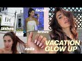 GLOW UP W/ ME FOR VACATION : *hair, lashes, nails + more* i&#39;m going to GREECE!