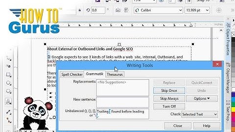 How to use the Writing Tools in CorelDRAW - Text Effects Tutorial