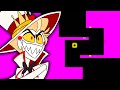 Hells greatest dad hazbin hotel bouncing square cover