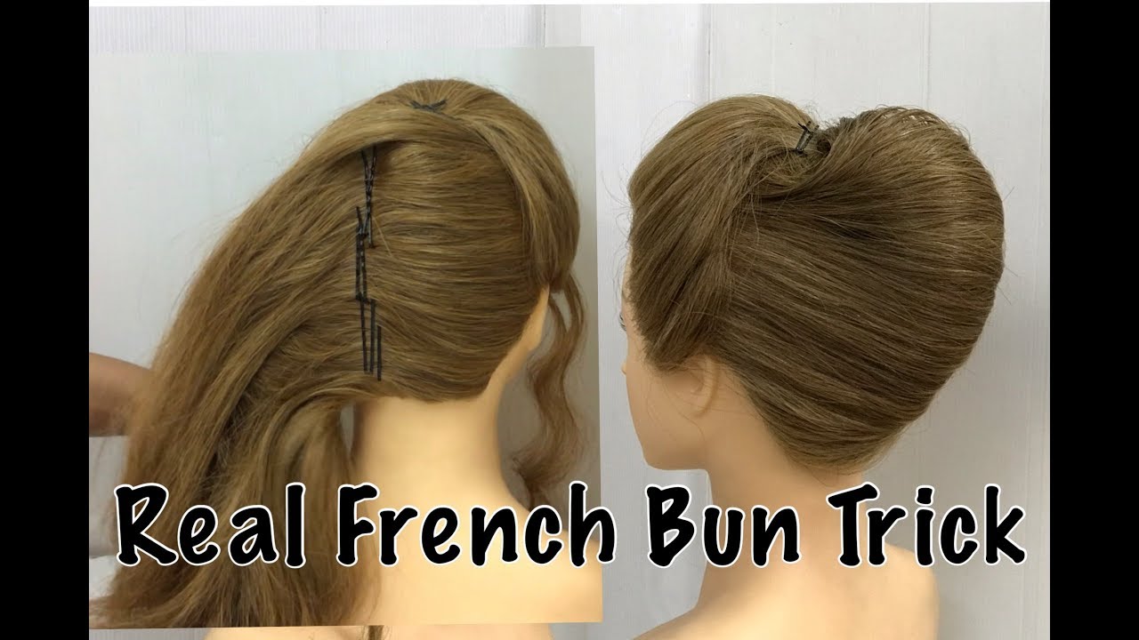 New french bun hairstyle with trick | french roll hairstyle | hairstyle for  wedding/party - YouTube