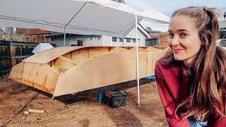 I'm building a house boat out of plywood.