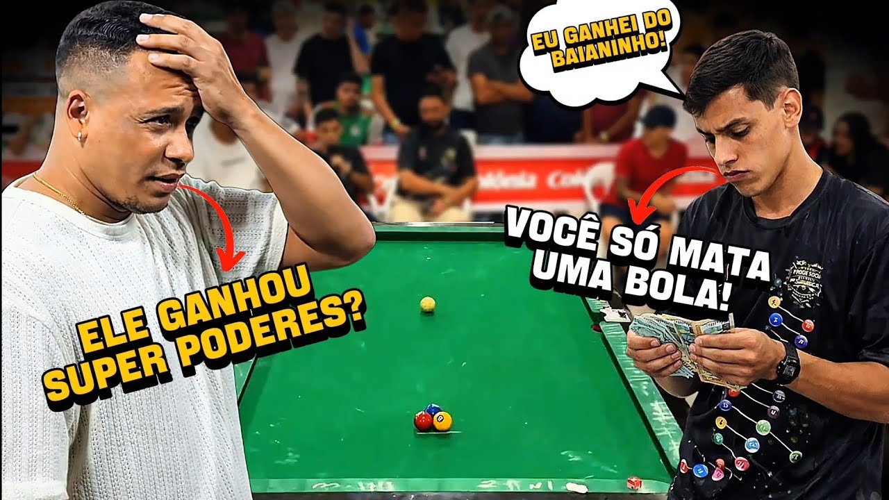 O LAMBE LAMBE DESAFIOU O NEGO WALISON 1000 REAIS NA LAPADA E DEU UM PARTIDO DE MATA 1 BOLA🔥😱 #sinuca