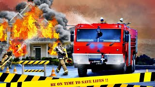 Fire Truck Driving Simulator 2020 🚒 Firefighter Emergency Rescue Hero 911 - Android GamePlay screenshot 1