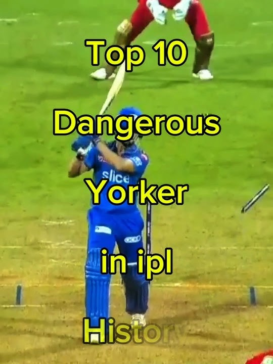 🏏top 10 dangerous yorker in ipl history💪#cricket#shots#video