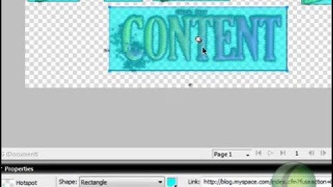 Image Mapping in Fireworks Cs3