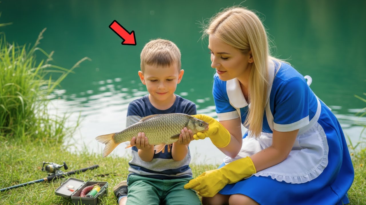 Сын миллиардера не выходил из дома, пока новая няня не отвела его на рыбалку.