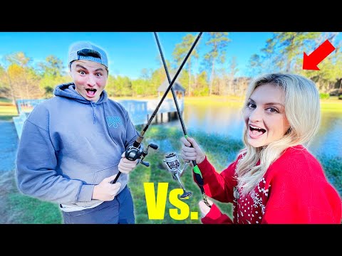 Brother vs Sister Fishing Tournament For $1,000 (Did I Lose