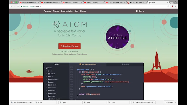 How to run Python 3 script in Atom Editor
