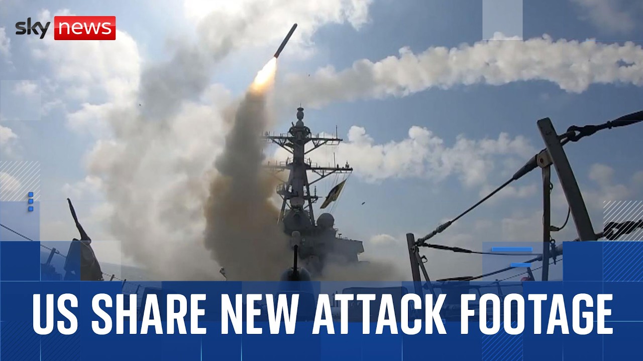 US shares new footage of strikes on Iran