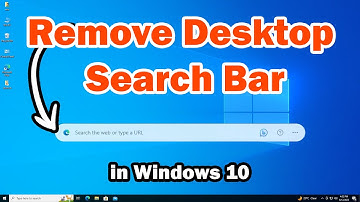 How to Remove Desktop Search Bar in Windows 10 PC or Laptop - Disable Desktop Edge Bar