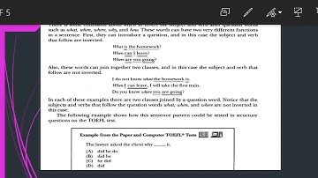 Lesson 14    invert subjects and verbs  with question words