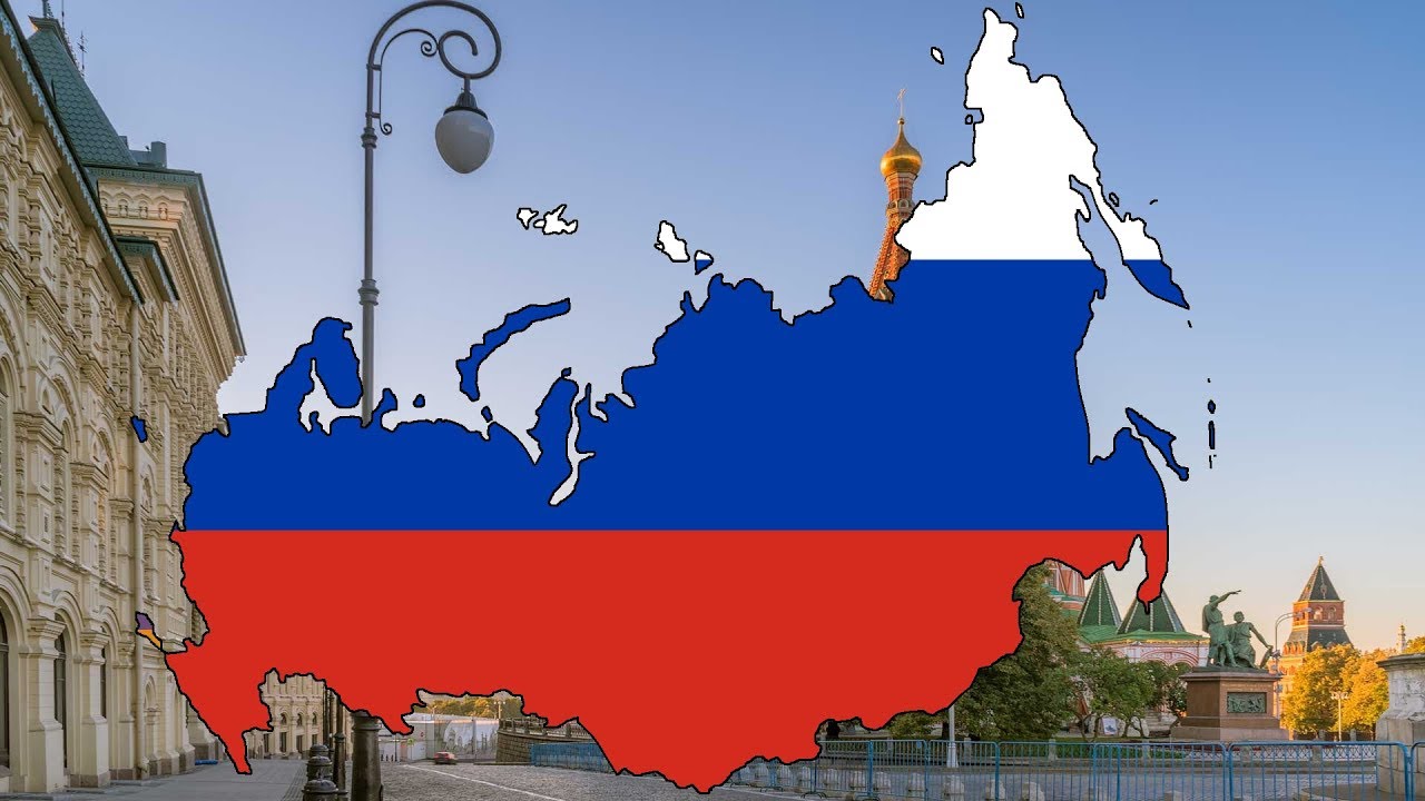 Russia - Flag Map Speedart - YouTube