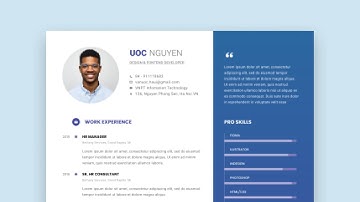 Responsive CV Template With HTML CSS (Template 01) | Tutorial HTML CSS