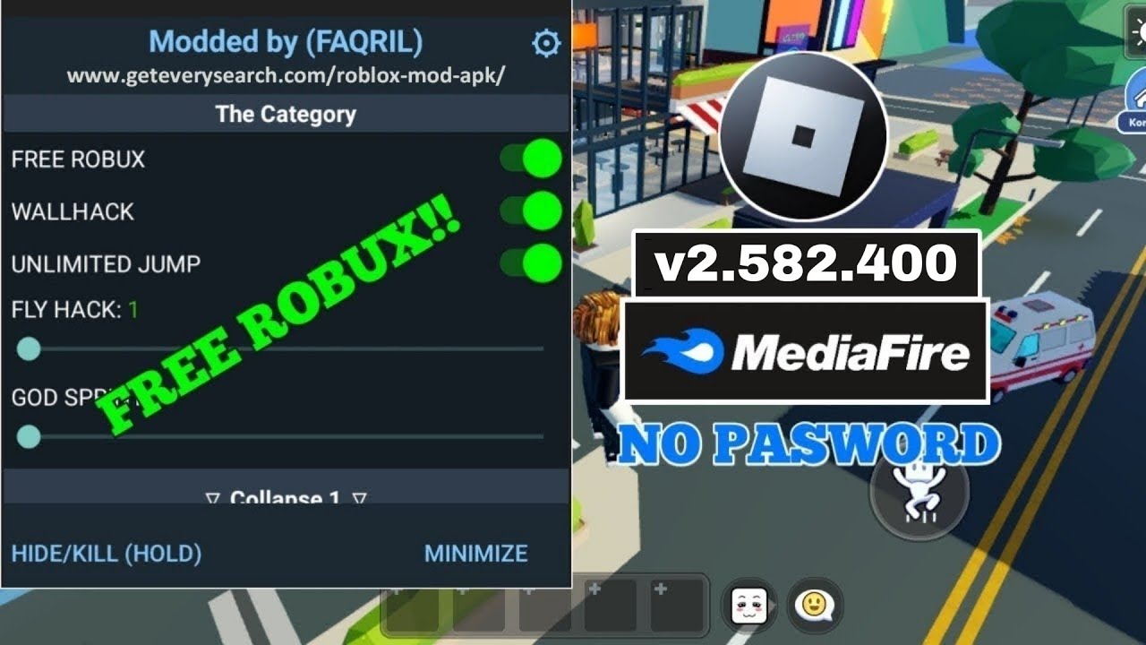 🟠 ROBLOX NUEVO MOD MENU ACTUALIZADO 🟠 /ROBUX INFINITOS/WALLHACK/FLY/LINK  DIRECTO/MEDIAFIRE ♾️ 