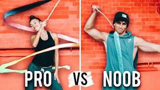 GIMNASTA PROFESIONAL👯‍♀️ vs SU NOVIO🐒 *GIMNASIA RÍTMICA* CON NATALIA GARCÍA