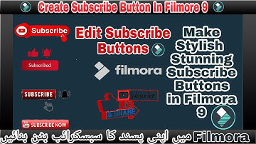 How To Make Subscribe Button In Filmora 9 | Animation Subscribe Button