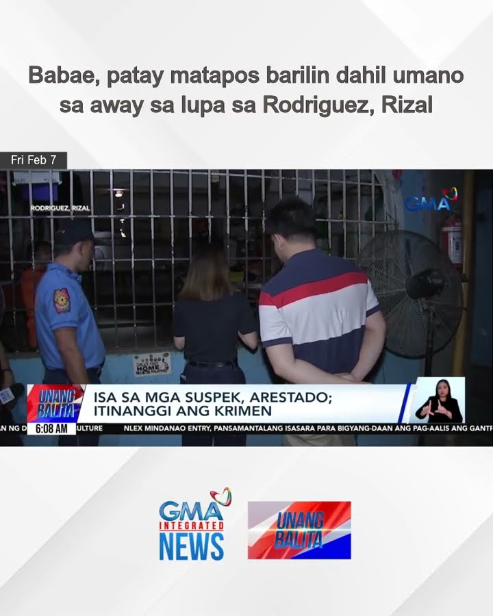 Babae, patay matapos barilin dahil umano sa away sa lupa sa Rodriguez, Rizal | Unang Balita