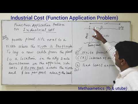 Industrial Cost (Application Problem of Function)