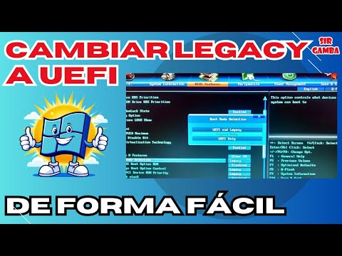 💻 Cómo cambiar de LEGACY BIOS a UEFI en Windows 10
