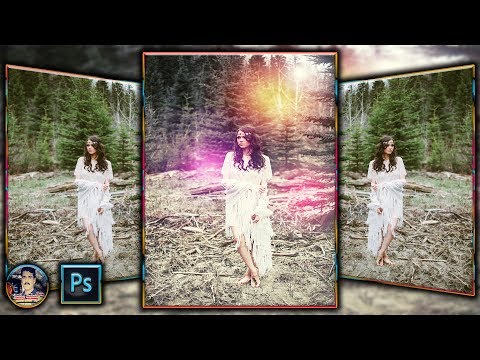 photoshop tutorial | color effect outdoor portrait speed art