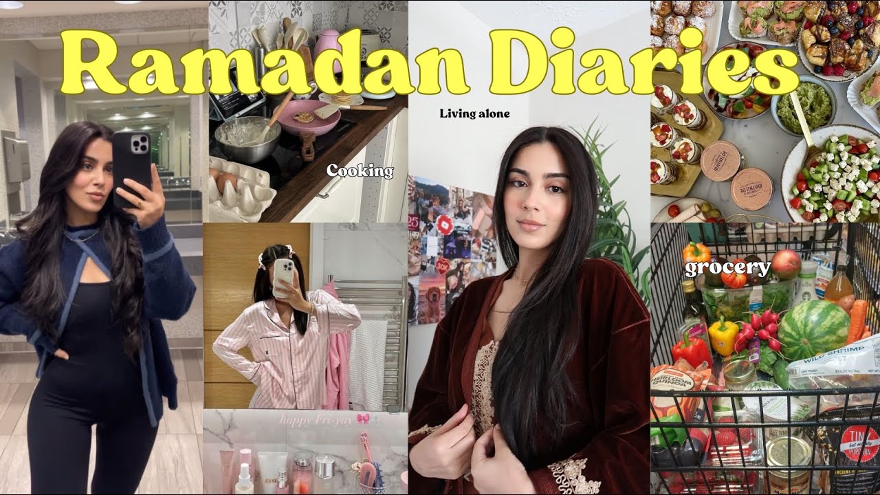 RAMADAN DIARIES : Cooking 👩🏻‍🍳 Groceries 🌮🛍🍡 Self care 🚿💦 NEW Hair Routine