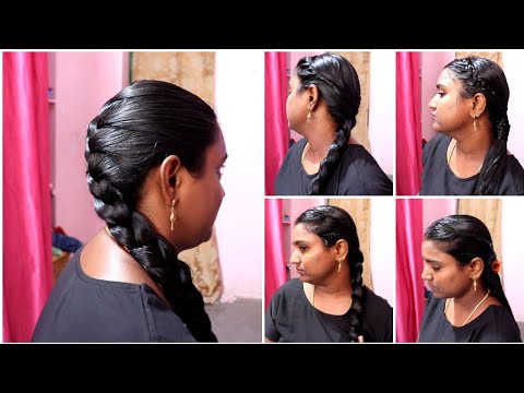DIML Simple Hairstyles with Heavy hair oil | Hairstyle with heavy hair oil  - YouTube