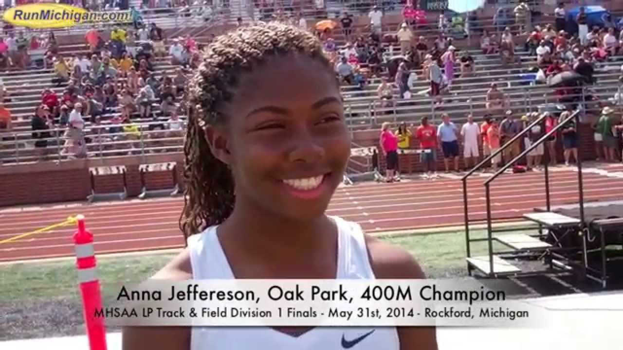 Interview Anna Jefferson, 400M Champion 2014 MHSAA LP Track & Field