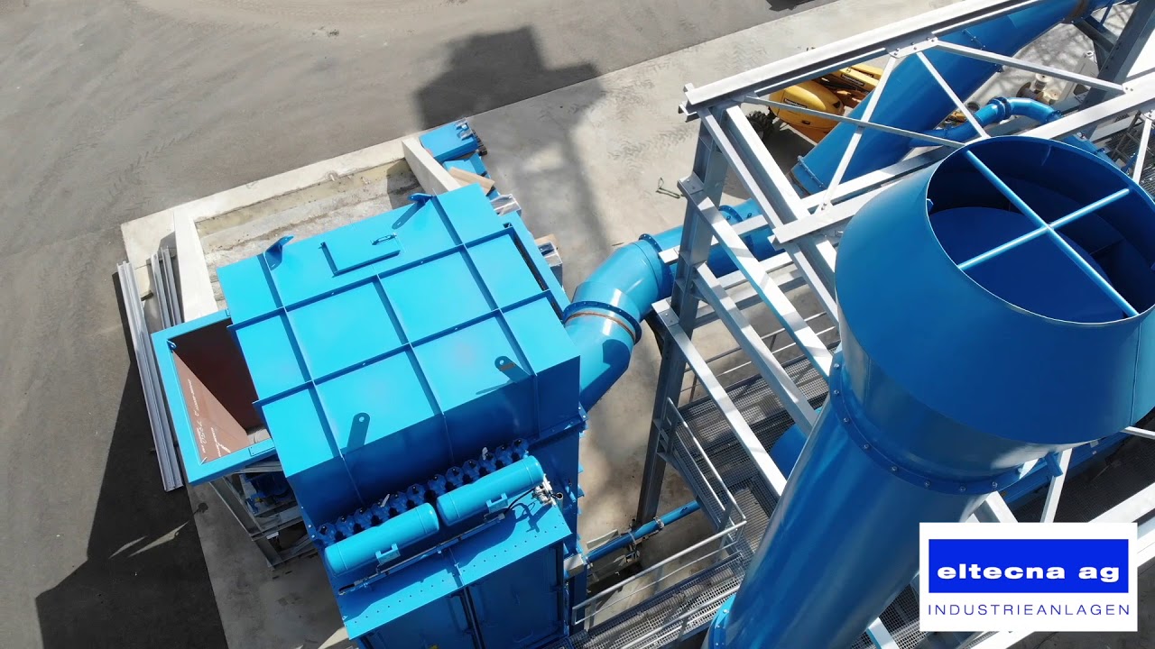 Eltecna AG Entstaubungsanlage Schlackenaufbereitung KEWU (Luehr Filter)