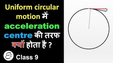 Why is the acceleration directed towards the centre in uniform circular motion  #Shorts