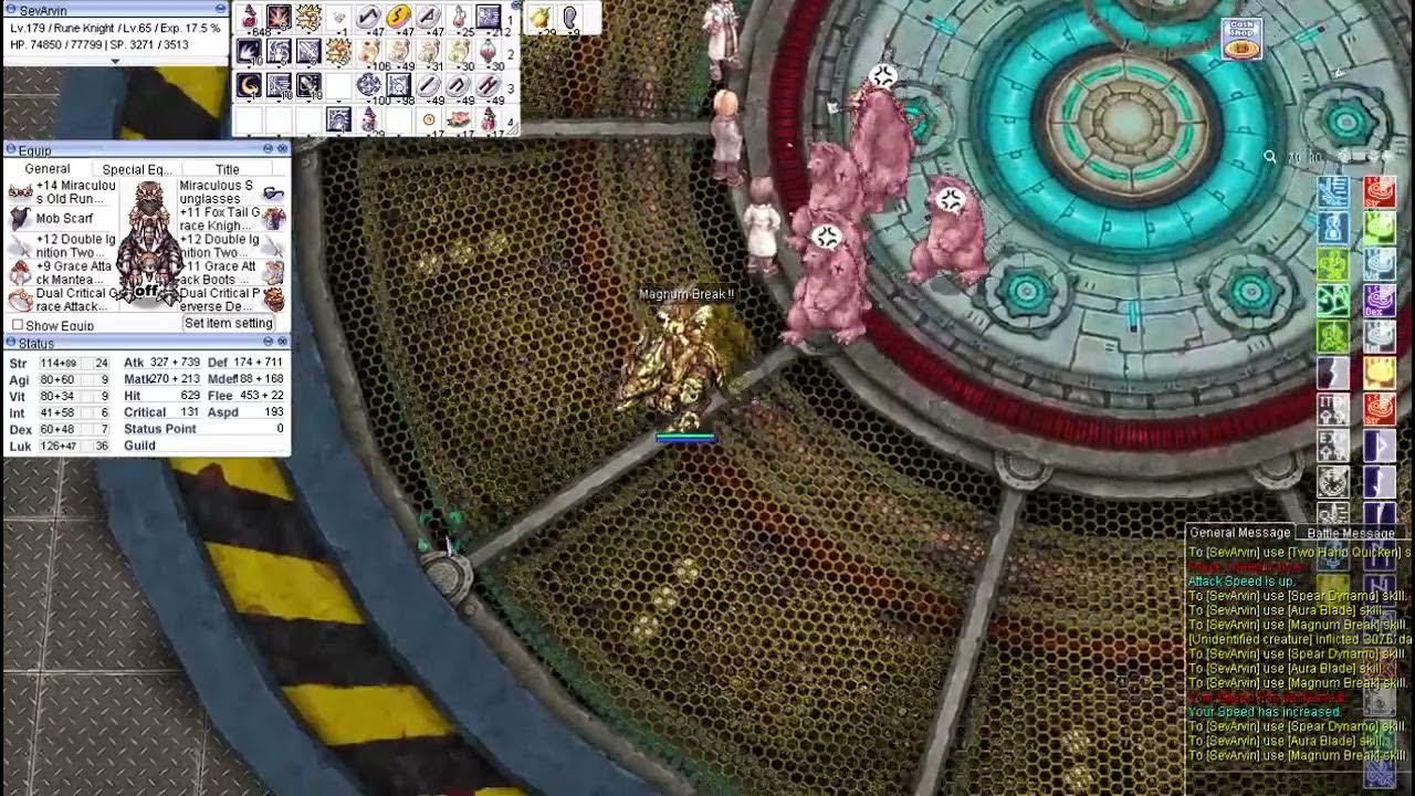 IRO Rune Knight Ignition Break CHEAP Build VS. Eddga YouTube