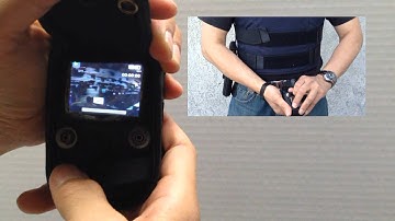 Police Camera Body Mount Leather Case for Wolfcom 3rd Eye