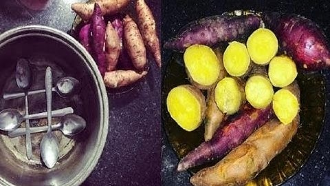 Cách luộc khoai lang không cần nước cực hay