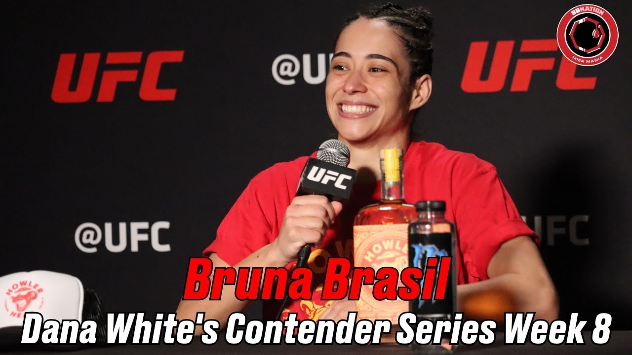 Bruna Brasil reflects on her UFC contract winning head kick knockout