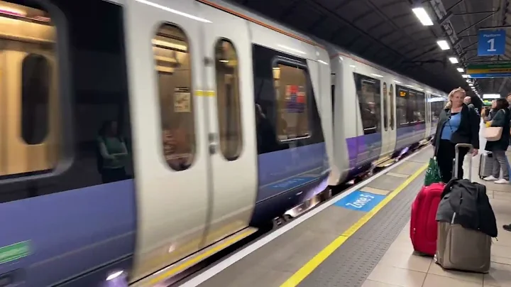 Elizabeth Line/Crossrail Class 345 arriving at Heathrow Terminals 2 & 3