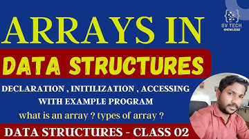 ARRAY IN DATA STRUCTURE | ARRAYS DECLARATION, INITIALIZATION & ACCESSING | data structures class 02