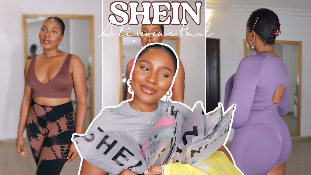 SHEIN ACTIVEWEAR TRY-ON HAUL  first time shopping on Shein (honest  reviews) #blackgirl #curvy 