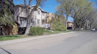 Regina Canada. Homes/Houses & Life. City Tour in Spring. Saskatchewan Province.