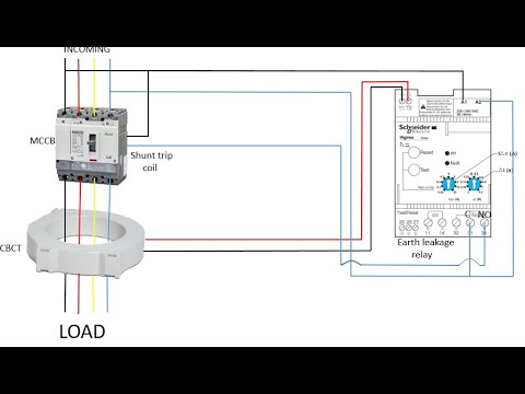 EARTH LEAKAGE RELAY [ELR]/CBCT WIRING DIAGRAM - YouTube