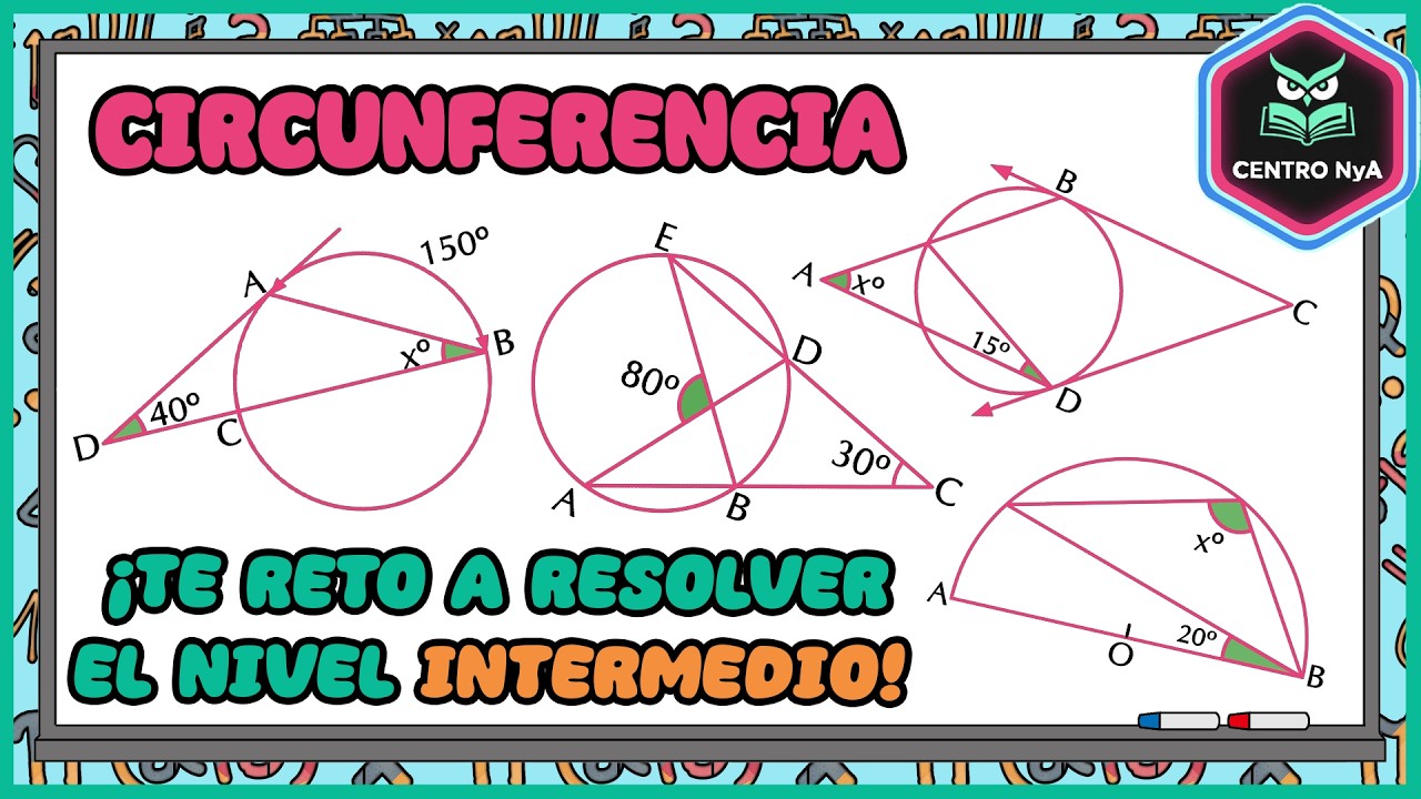 Ejercicios nivel Intermedio Circunferencia