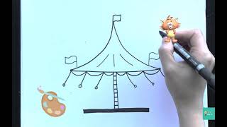 How To Draw A Playground Step By Step For Kids Playground Coloring Pages