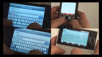 iPhone Keyboard VS Windows Mobile: touch VS thumb VS slide keyboard