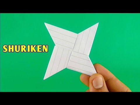 Cara Membuat Shuriken Dari Kertas