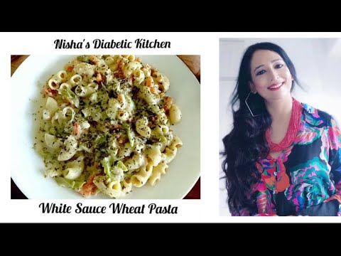 Nisha's Diabetic Kitchen - White Sauce Wheat Pasta Recipe In Just 5 Mins || Home Made White Sauce ||