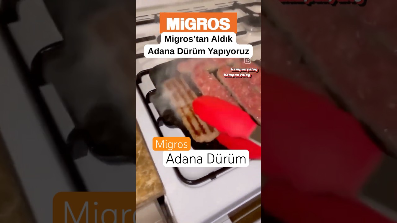 Migros’tan Aldığımız Malzemeler İle Adana Dürüm Yapıyoruz #yemek #adana   #yemektarifleri #migros
