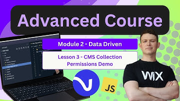 Data Driven - CMS Collection Permissions Demo | Lesson 2.3 - Advanced Velo Course (Wix Code)