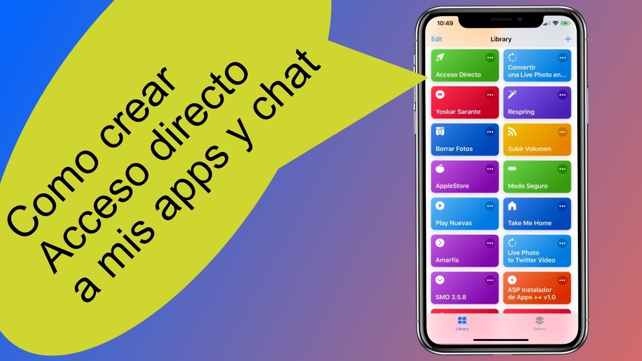 como crear acceso directo