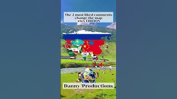 the 2 most liked comments change the asian map - DAY 1 - #shorts #geography #mapper #travel